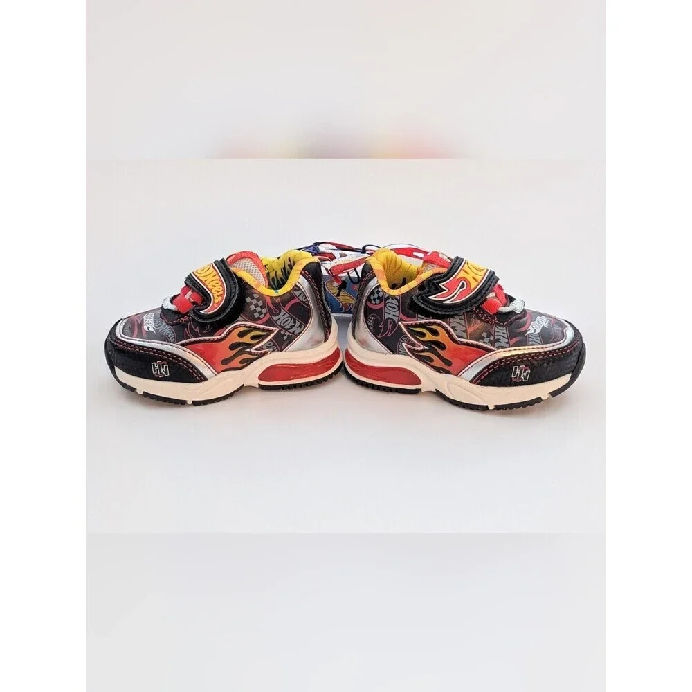 NWT Hot Wheels Toddler/Kids (Size 5) Light-Up Sneakers/Shoes w/Velcro Open Close